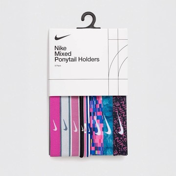 【Nike耐吉】紫粉色9入組 混搭式運動髮圈 瑜珈髮帶(N0003537608OS/AC4344608) 心意禮物 可愛禮物 星座禮物 白羊座 金牛座 雙子座 巨蟹座 獅子座 處女座 天秤座 天蠍座