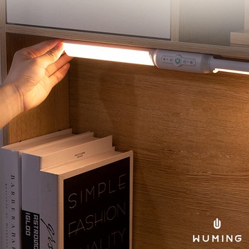 雙頭 旋轉 磁吸式 LED檯燈 旋轉小檯燈 小夜燈 床頭燈 閱讀燈 桌燈 三色調光 三種燈色 感應燈 露營燈 工作燈 書桌燈 『無名』 R08110