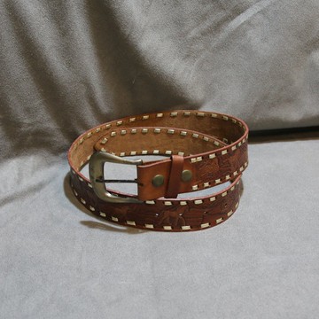 Back to Green-經典復古腰帶 手工感雕刻 bt-02 //vintage belt