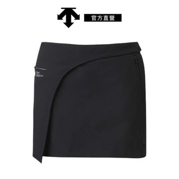 【DESCENTE】GOLF 迪桑特 女士 修身H版型高爾夫短裙 (黑色)