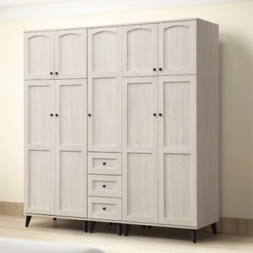MUNA家居 艾瑪莎6.3尺衣櫥/衣櫃(全組) 190X55X200cm