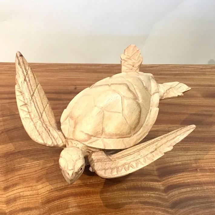 天然木の鶴・亀の置物 天然木の鶴・亀の置物
