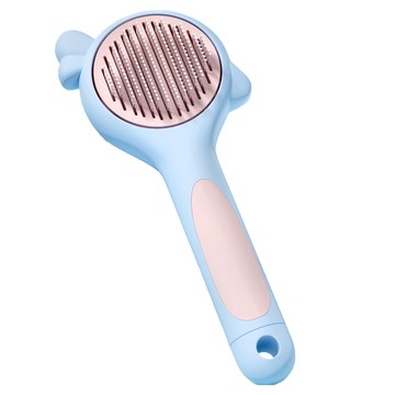 Mamy Pets 寵情 飛鳥之吻按摩梳  貓犬通用  ABS+TPR+不銹鋼  尺寸105*65*120mm  214顆鋼針  黃白粉藍粉綠  藍羽粉  1支