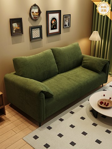 【小戶型神器】懶人沙發 布藝沙發 客廳沙發 三人沙發 出租房沙發 大象耳朵設計 可拆洗科技布 多功能躺位 客廳臥室休息區