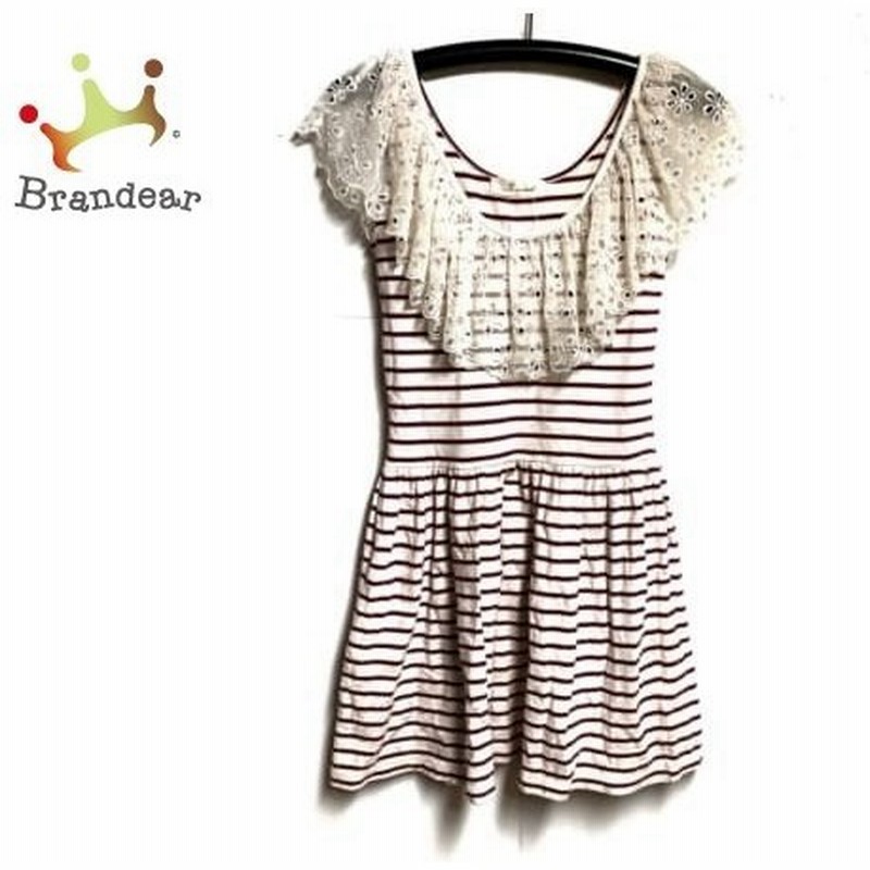 スナイデル Snidel ワンピース サイズｆ F レディース ボルドー 白 ボーダー スペシャル特価 通販 Lineポイント最大0 5 Get Lineショッピング