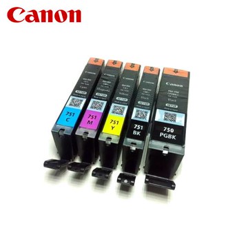 【Canon】 PGI-750 CLI-751 五色一組原廠墨水匣 無外盒全新品