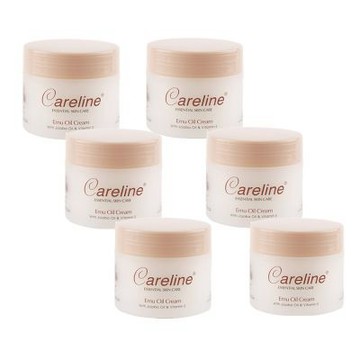 【澳洲Careline】鴯鶓油綿羊霜含荷荷芭油及維他命E (6入組 100ml/罐)