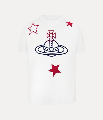 Vivienne Westwood Orb And Stars Classic T-shirt Cotton White XS Unisex