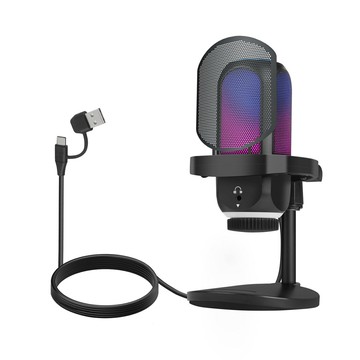 私模麥克風直播專用電腦臺式機手機收音電容話筒游戲降噪錄音usb【北歐居家生活】