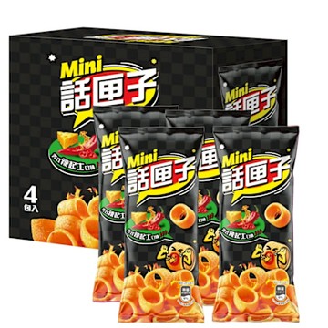 話匣子Mini Hoops 美式辣起士口味玉米片(168g/盒)