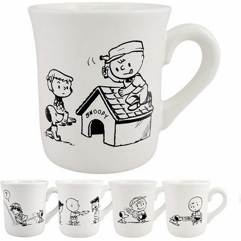マグカップ 300ml 50 S スヌーピー Peanuts 磁器 日本製 電子レンジ対応 50年代スヌーピー キャラクター マグ 白 通販 Lineポイント最大0 5 Get Lineショッピング
