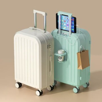 行李箱女網紅新款多功能拉桿密碼箱大容量旅行皮箱子