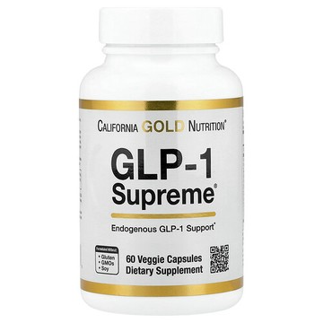California Gold Nutrition, GLP-1 Supreme™，含阿克曼菌、小檗鹼、五羥黃酮及姜黃素，60 粒素食膠囊