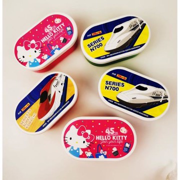 日本kitty新干線火車動車麥昆飯盒便當盒水果盒兒童卡通餐盒微波