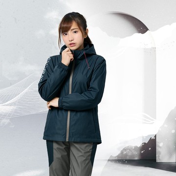 TDN超輕AIR工殼機能套裝風雨衣兩件式雨衣(霧藍色)