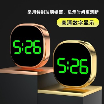 臺灣出貨 觸摸夜光時間車載顯示器電子時鐘鐘表汽車簡約數字粘貼車內電子表