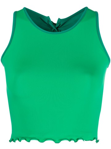 sherris - Sherris lettuce-trim tank top - women - Nylon - XXL - Green