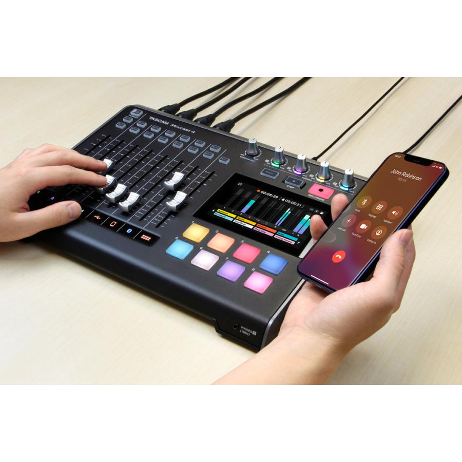 TASCAM(タスカム) Mixcast ポッドキャスト制作 USBオーディオインターフェース 高音質 Bluetooth受信