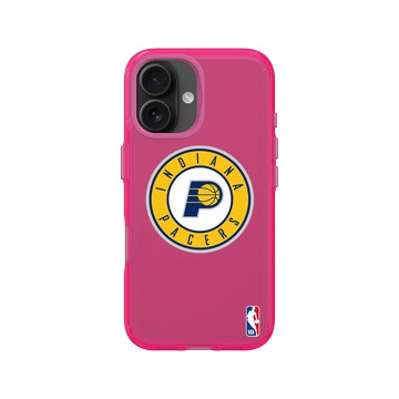 iPhone 16 Clear 粉漾桃 - NBA - Logo-印第安納溜馬 Indiana Pacers