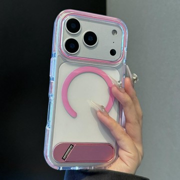 簡約新款17適用蘋果17promax手機殼支架iPhone16Pro保護套14殼15p