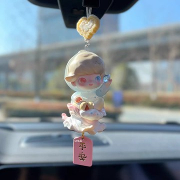 【Oasis Studio】Dimoo時光限定系列 公仔吊飾 正版泡泡瑪特 車載後視鏡吊飾 可愛掛件 潮玩吊飾 平安牌掛