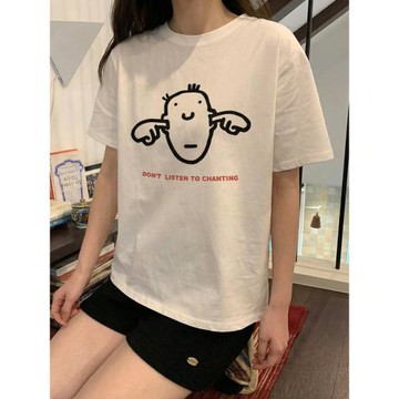 美式潮牌ins小眾設計感簡約街頭2026短袖t恤女夏oversize寬松上衣