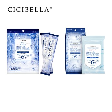 [台灣代理商] CICIBELLA 超涼感濕紙巾 30片/7片(加大版)