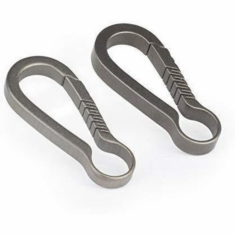 Ti Multi チタン カラビナ キーチェーンホルダー フック クイックリリース S グレー2個入り 通販 Lineポイント最大0 5 Get Lineショッピング