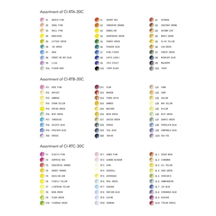 色鉛筆トンボ鉛筆IROJITEN色鉛筆CI RTB色辞典30色セット第二集