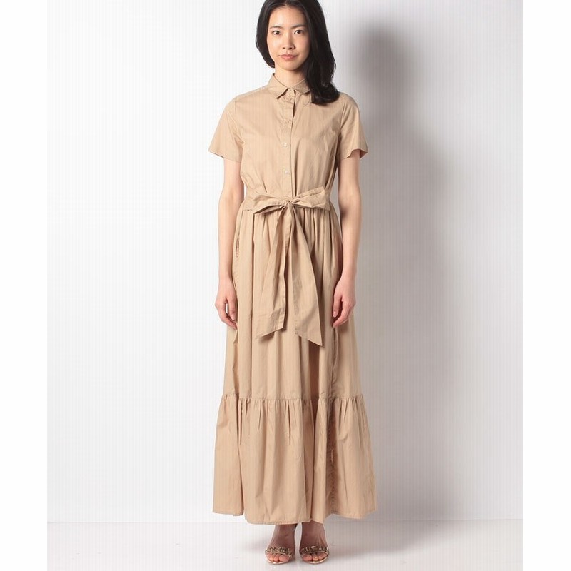 ベネトン ユナイテッド カラーズ オブ ベネトン シャツ型切り替えロングワンピース レディース ベージュ Xs 国内s相当 Benetton United Colors Of Benetton 通販 Lineポイント最大1 0 Get Lineショッピング