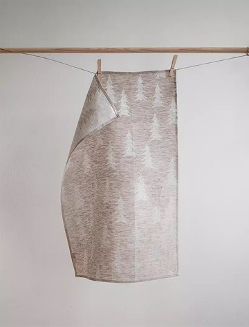 北歐設計款–杉樹聖誕樹茶巾,沙色 GRAN LINEN TEA TOWEL, SAND