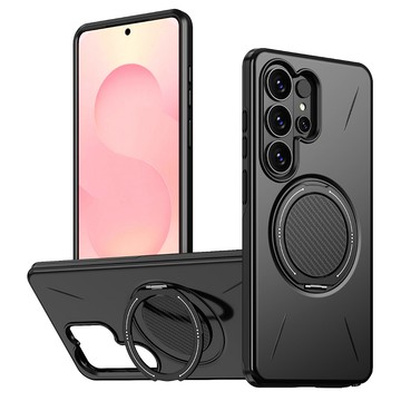 適用於三星S26Ultra手機殼S26手機保護套 360° 旋轉支架手機殼