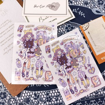 BT035冬甜寶寶_winter sweet baby/轉印貼紙Transfer Stick