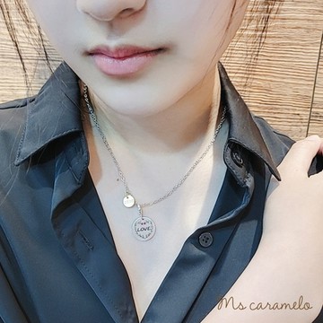 【焦糖小姐 Ms caramelo】LOVE 幸褔圈圈項鍊