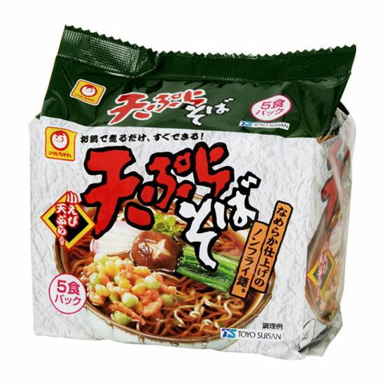 東洋水産 マルちゃん 天ぷらそば 5食 93g×5食 ×6 メーカー直送