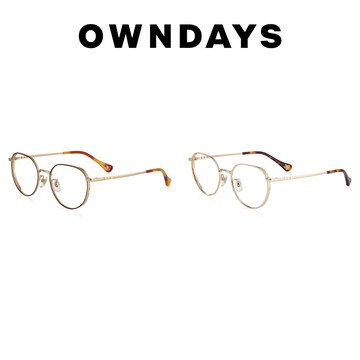 OWNDAYS 湯姆貓與傑利鼠85週年聯名限定款 波士頓多角形款金屬光學鏡框 TJ1001X-5S
