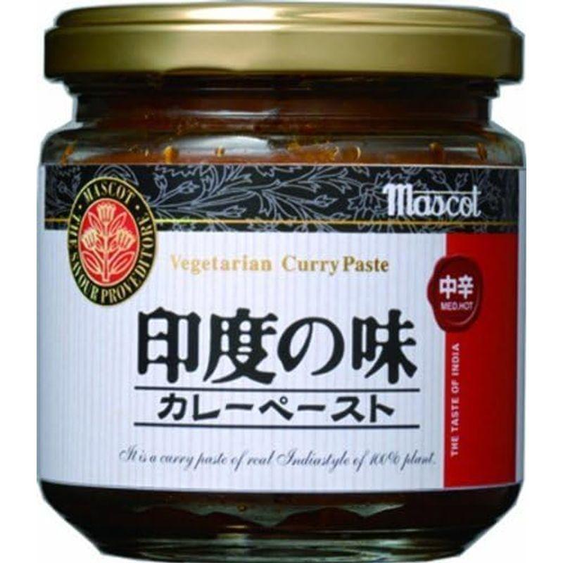 マスコット 印度の味 カレーペースト 中辛 180g×6個