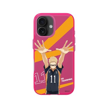 iPhone 16 Clear 粉漾桃 - 排球少年 Haikyu!! - 攔網吧！月島