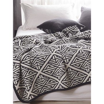 北歐親膚全棉針織棉夏涼被天竺棉純棉波西米亞裸睡水洗夏被空調被