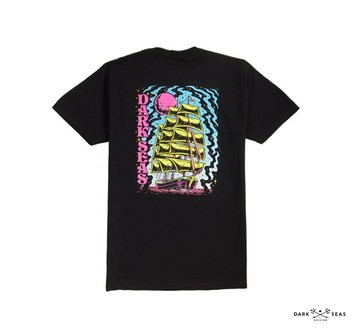 Dark Seas Visual Voyage螢光配色遠航主題短袖上衣