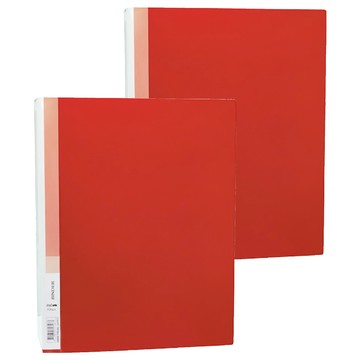 HFPWP 超聯捷 1吋 2孔夾圓型檔案夾 TC532A-RD  紅色  1組