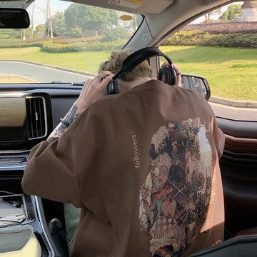 美式復古短袖男款夏季潮牌寬松半袖上衣男士t恤字母印花圓領體恤