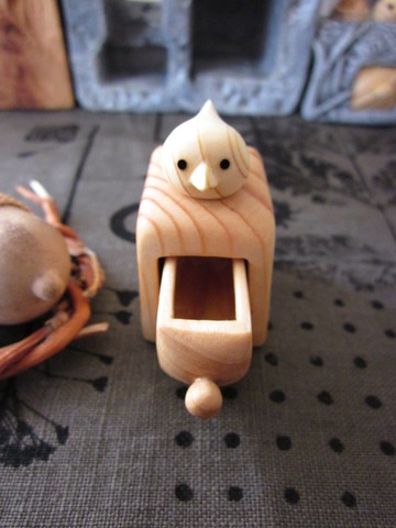 微型木盒與可愛的小鳥