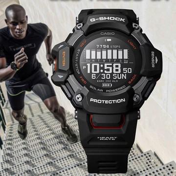 CASIO 卡西歐 G-SQUAD 心率偵測 GPS 藍芽太陽能運動手錶 GBD-H2000-1A