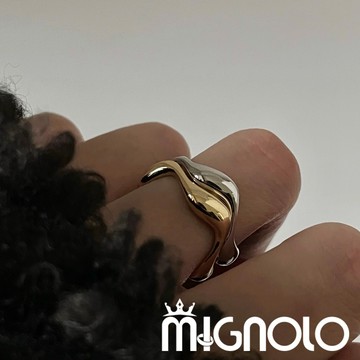 MIGNOLO｜彎月戒指 百搭 戒指 銀戒 韓國戒指 開口戒 可調式戒指 韓國飾品