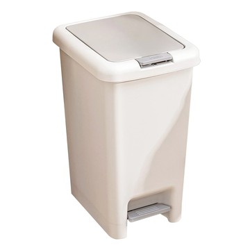 咪咪購物 雙開垃圾桶 10L 灰色 - 腳踏式雙開設計 簡約時尚  20.139L