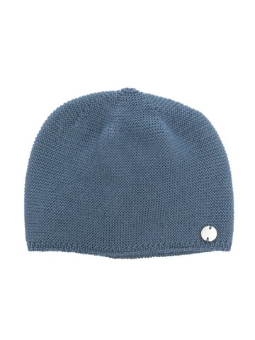 Paz Rodriguez - button-detail wool beanie - kids - Wool - 6 - Blue