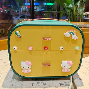 兒童頭飾收納盒女孩寶寶梳妝整理女童卡通可愛發飾皮筋多層首飾盒