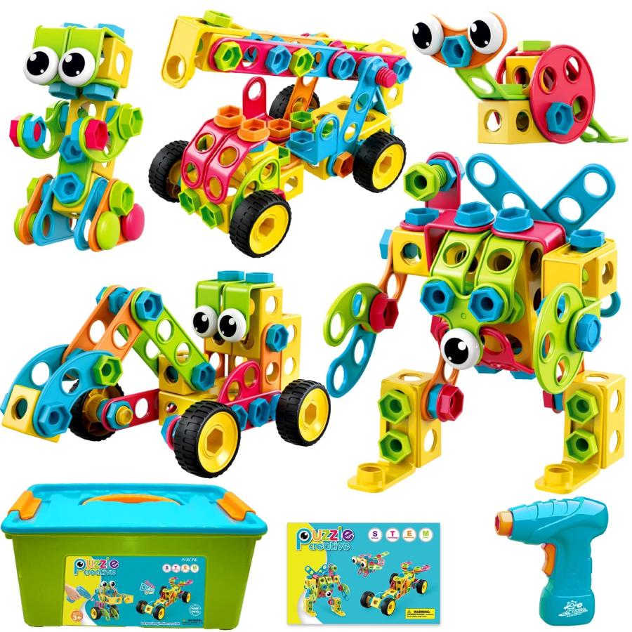 Nxone 195 PCS Educational STEM Toys for Boys and Girls Ages 10