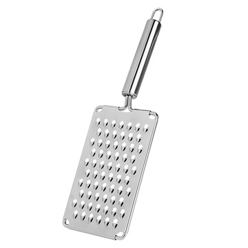 不鏽鋼柄粗孔刨絲刀  銀色  1個